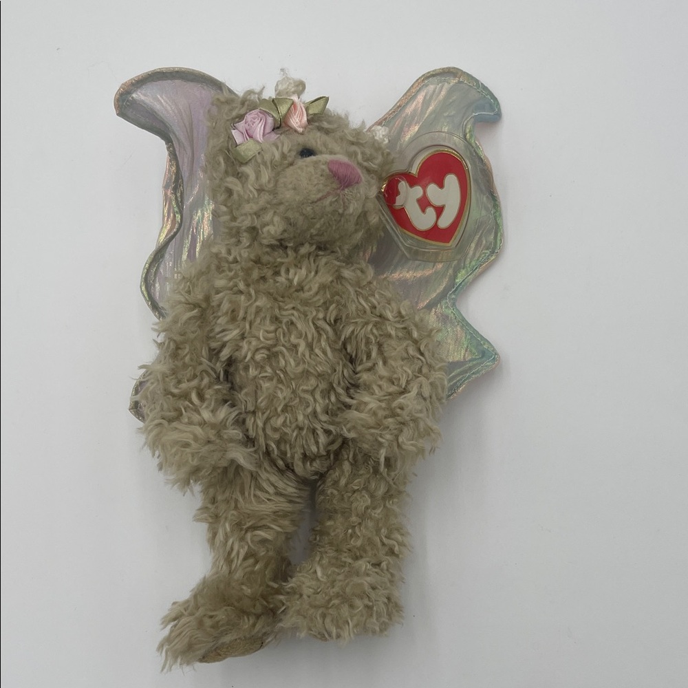 Ty Beanie Baby Rafaella with Iridescent Wings and Pink Bow